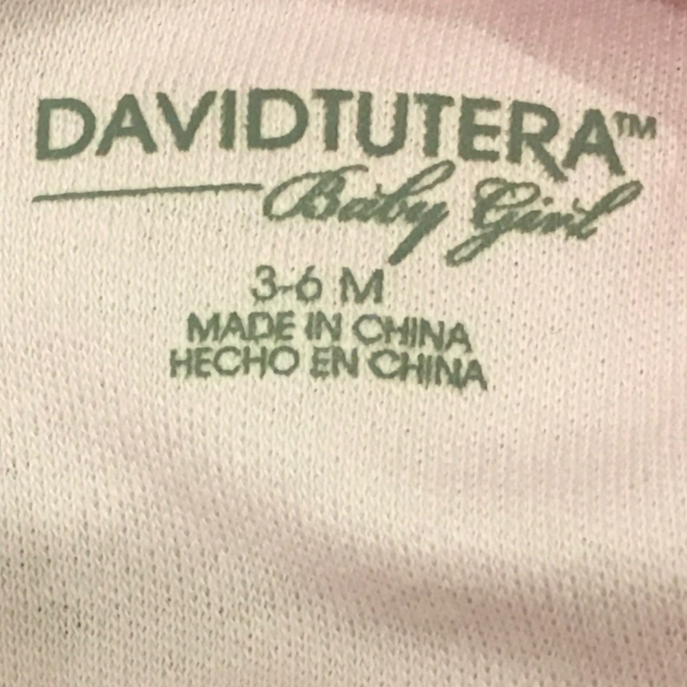 Davidtutera baby girl set NWT size 3-6 months. - Picture 5 of 7